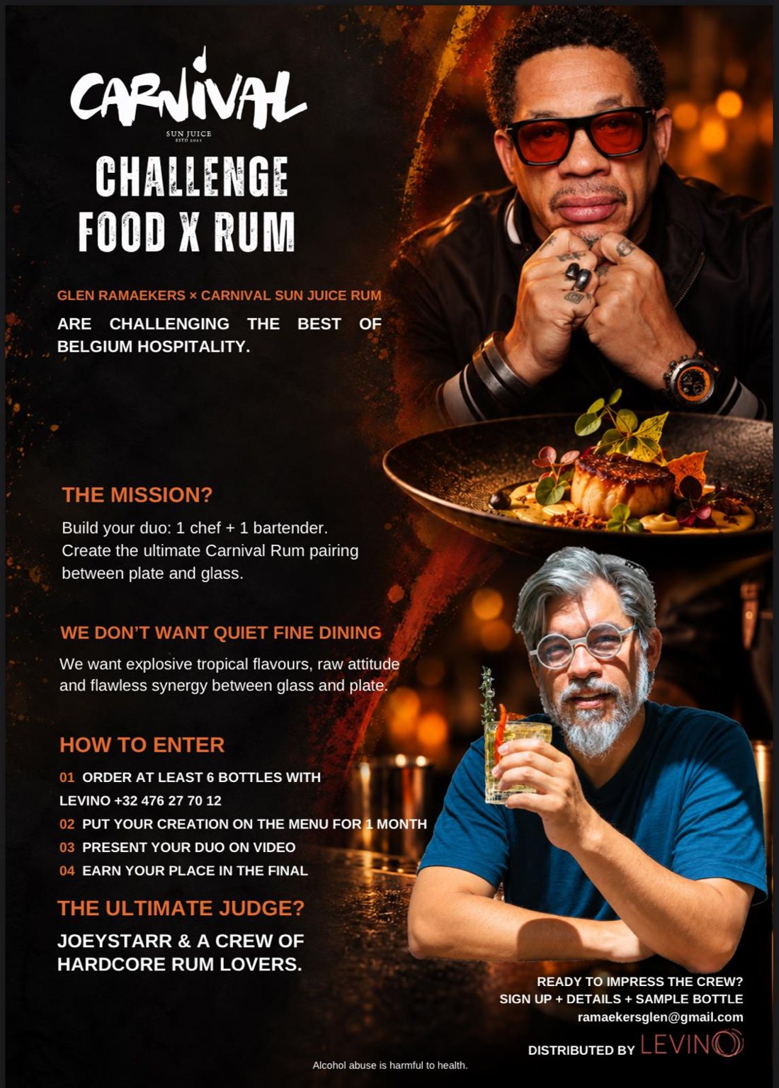 Flyer Carnival Challenge Food x Rum